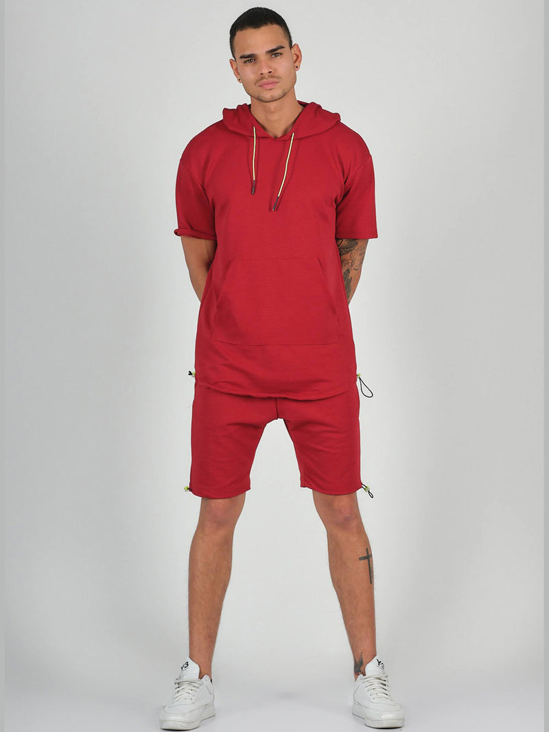 Hooded Red Men's t-shirt (S-XXL) 21501
