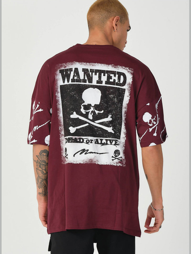 Skull Dark Red Men's t-shirt (S-XXL) 21522