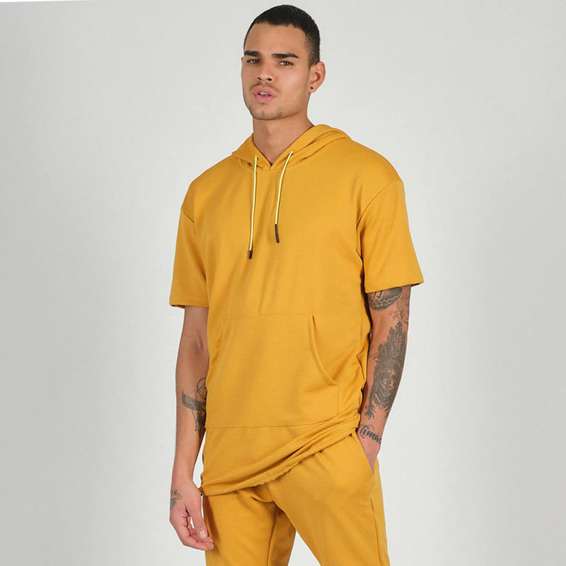Hooded Yellow Men's t-shirt (S-XXL) 21501