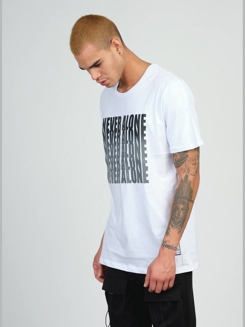 Never Alone White Men's t-shirt (S-XXL) 21513