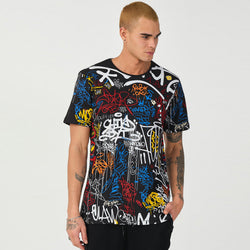Graffiti Black Men's t-shirt (S-XXL) 21517