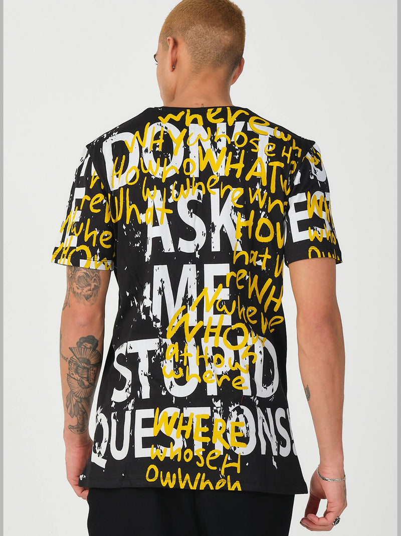 Graffiti Black Men's t-shirt (S-XXL) 21519