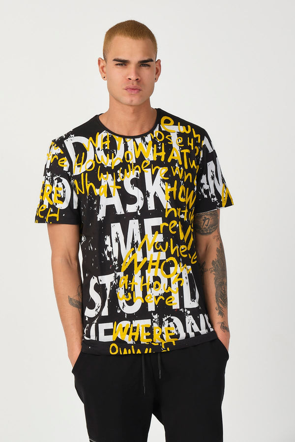 Graffiti Black Men's t-shirt (S-XXL) 21519