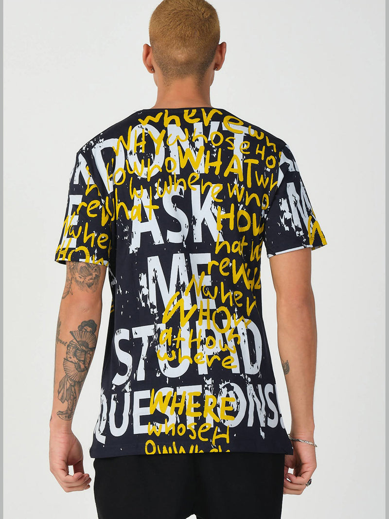 Graffiti Navy Men's t-shirt (S-XXL) 21519
