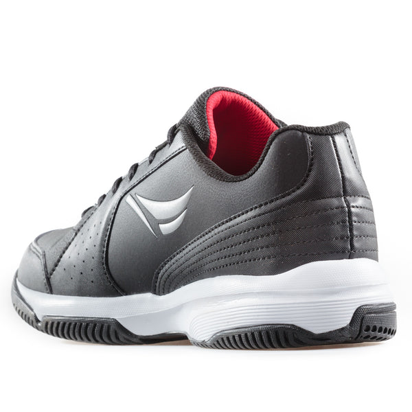 SPARKLE black (40-45) Lightweight PU leather running & walking shoes.