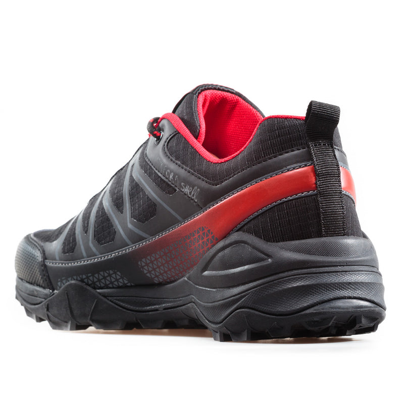 HOT ICE black/red (41-45) Water repellent & soft shell outdoor shoes.