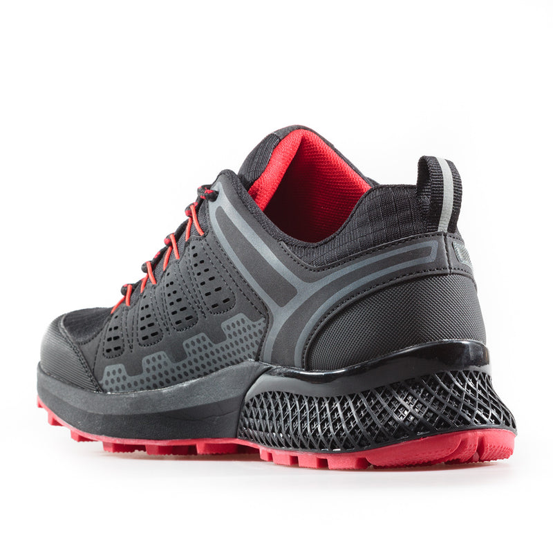 INVADER black/red (41-45) Water repellent & soft shell outdoor shoes.