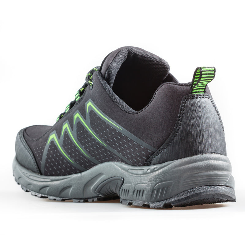 RENEGADE black/green (41-46) Water repellent & soft shell outdoor shoes.