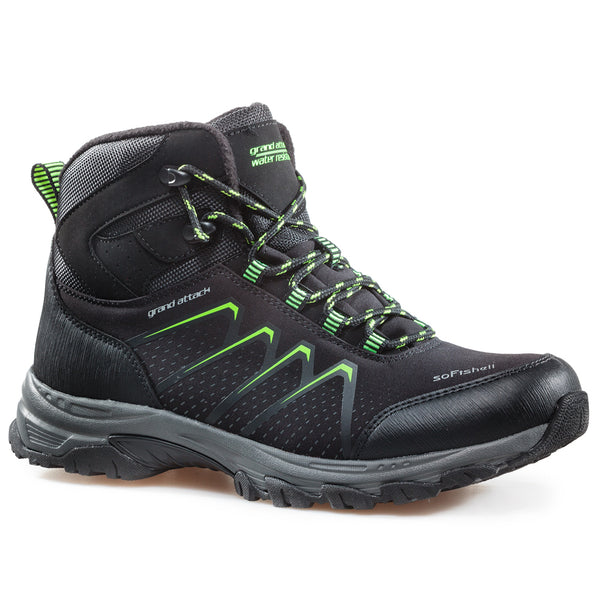 SUMMIT black/green (41-46) Water repellent & soft shell hiking shoes.