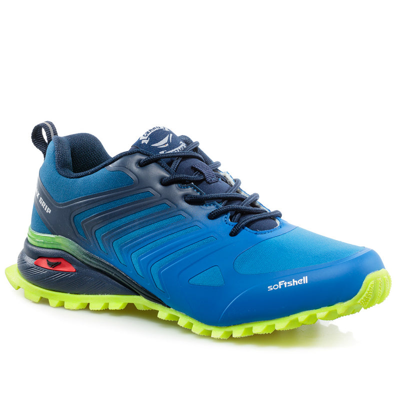 EXTRA TRAIL blue (36-40) Water repellent & soft shell outdoor shoes.