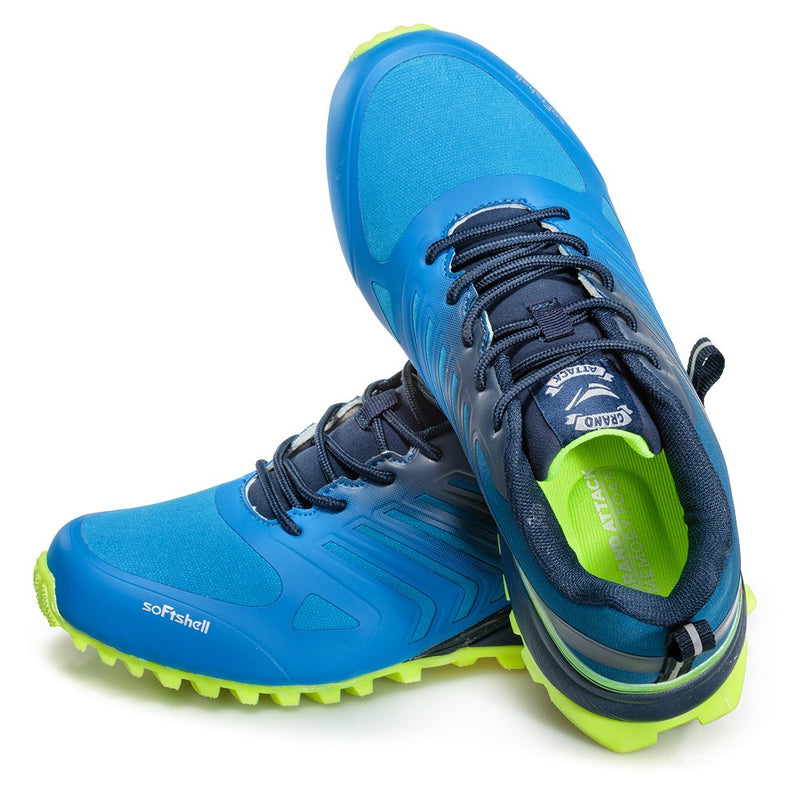 EXTRA TRAIL blue (36-40) Water repellent & soft shell outdoor shoes.