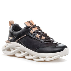 ZIGZAG black/bronze (36-40) Lightweight & breathable running & walking shoes.