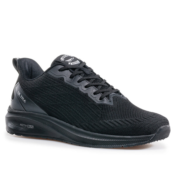 ULTRA black (41-46) Lightweight & breathable running & walking shoes.