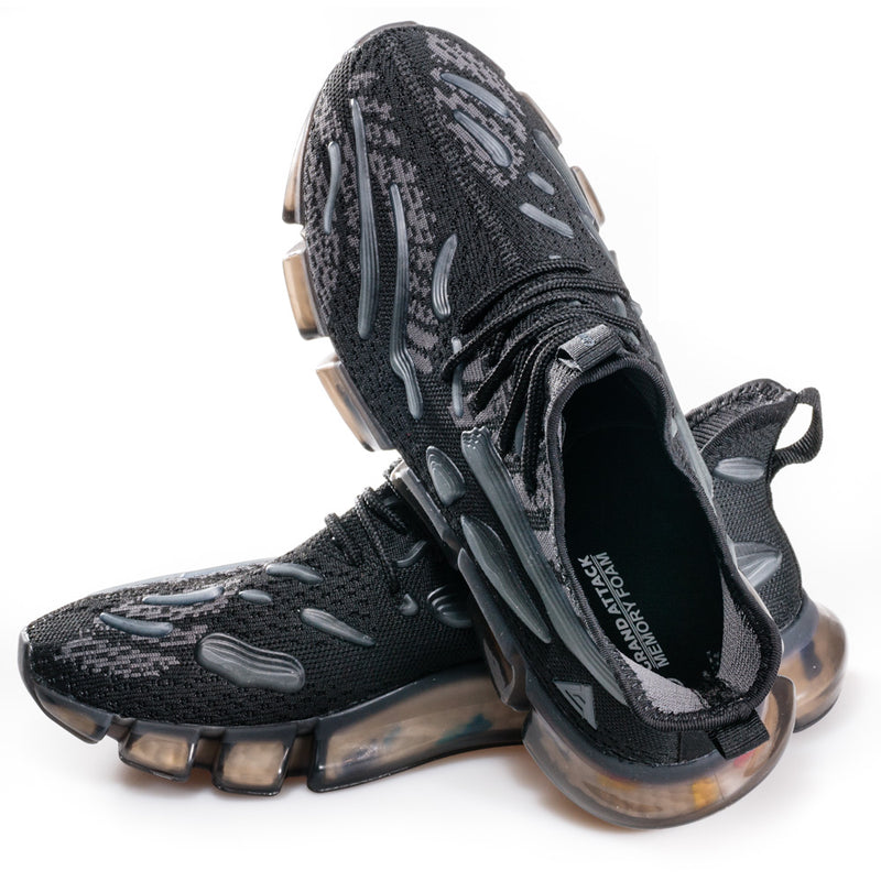 SPEAR black (40-45) Lightweight & breathable running & walking shoes.