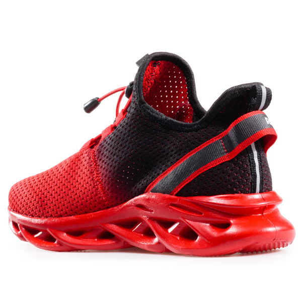Run to the future red/black (36-40) Lightweight & breathable running & walking shoes.