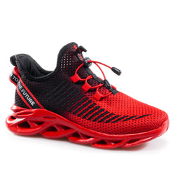 Run to the Future red/black (41-45) Lightweight & breathable running & walking shoes.